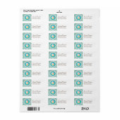 Elegant Cupcake Return Address Label (Full Sheet)