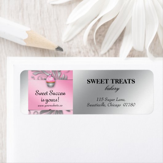 Elegant Cupcake Return Address Label (Insitu)