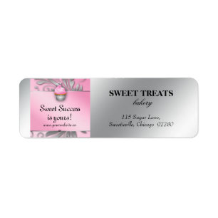 Elegant Cupcake Return Address Label