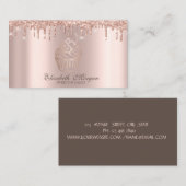 Elegant Cupcake Roos Gold Drivers Bakery Visitekaartje (Voorkant / Achterkant)