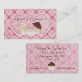 Elegant Cupcake Visitekaartje (Voorkant / Achterkant)
