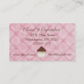 Elegant Cupcake Visitekaartje (Achterkant)