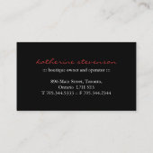 Elegant Cupcake Visitekaartjes (Achterkant)