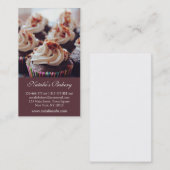 Elegant Cupcakes Bakery Visitekaartjes Foto (Voorkant / Achterkant)