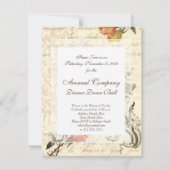 Elegant Cupid- en Damasblauw-design Kaart (Achterkant)