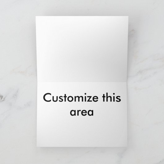 Elegant Curled Red Fox Wenskaart, Kaart (Binnen)