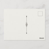 Elegant Currier & Ives MERRY CHRISTMAS Lithograaf Briefkaart (Achterkant)