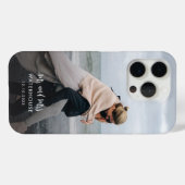 Elegant Cursief Script Foto Aangepast Case-Mate iPhone Case (Achterkant (horizontaal))