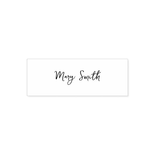 Elegant Cursief Script Handtekening Naam Sjabloon Zelfinktende Stempel (Design)