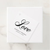 Elegant Cursive Love Wedding Bedankjes Labels (In situ)
