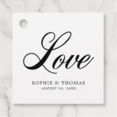 Elegant Cursive Love Wedding Bedankjes Labels (Voorkant)