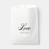 Elegant Cursive Love Wedding Bedankzakje (Voorkant)