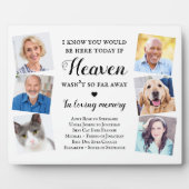 Elegant Custom 6 PhotoHeaven Wedding Memorial Fotoplaat (Voorkant)