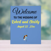 Elegant Custom Acryl Welkomstbord voor bruiloft Acryl Bord (Neutraal)