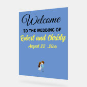 Elegant Custom Acryl Welkomstbord voor bruiloft Acryl Bord (Hoek)