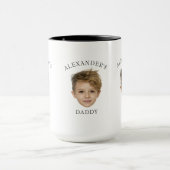 Elegant Custom baby foto gezicht creëer uw cadeau Mok (Midden)