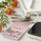 Elegant Custom Beach House Sleutelhanger (Voorkant Rechts)