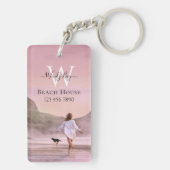 Elegant Custom Beach House Sleutelhanger (achterkant)