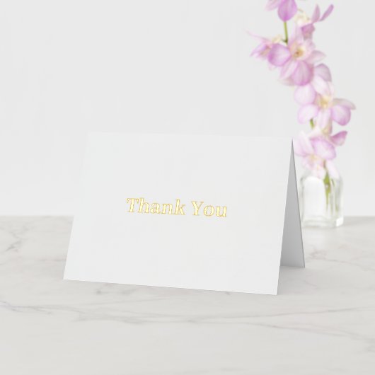 Elegant Custom bedankpas na sollicitatiegesprek Folie Wenskaart (Orchidee)