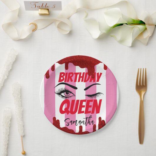 Elegant Custom Birthday 18th | 21e | 40e | 50e Papieren Bordje (Huwelijk)