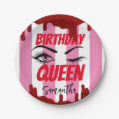 Elegant Custom Birthday 18th | 21e | 40e | 50e Papieren Bordje (Voorkant)