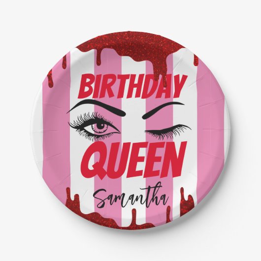 Elegant Custom Birthday 18th | 21e | 40e | 50e Papieren Bordje (Voorkant)