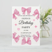 Elegant Custom Birthday Invitation | Modern Person Kaart (Staand voorkant)