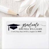 Elegant Custom Black Typografie op wit Etiket (Insitu)