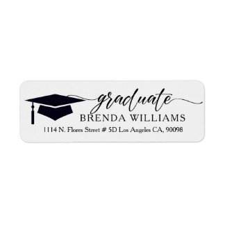 Elegant Custom Black Typografie op wit Etiket