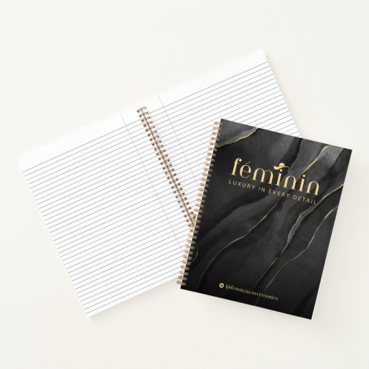 Elegant Custom Branding Spiral Notitieboek (Binnen)