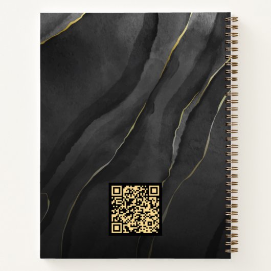 Elegant Custom Branding Spiral Notitieboek (Achterkant)