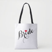 Elegant Custom Bride Vrijgezellenfeest Wedding Par Tote Bag (Voorkant)