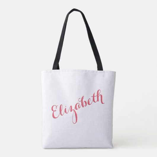 Elegant Custom Bride Vrijgezellenfeest Wedding Par Tote Bag (Achterkant)
