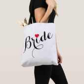 Elegant Custom Bride Vrijgezellenfeest Wedding Par Tote Bag (Dichtbij)