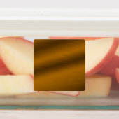 Elegant Custom Bronze Faux geborsteld metaal Labels (Aangebracht)