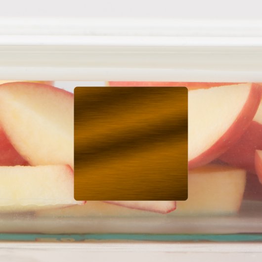 Elegant Custom Bronze Faux geborsteld metaal Labels (Aangebracht)