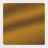 Elegant Custom Bronze Faux geborsteld metaal Labels (Design 1)