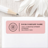 Elegant Custom Business Logo Address Branding Etiket (Insitu)