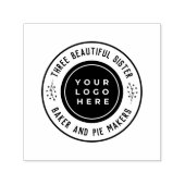 Elegant Custom Business Logo en Company Slogan Zelfinktende Stempel (Design)