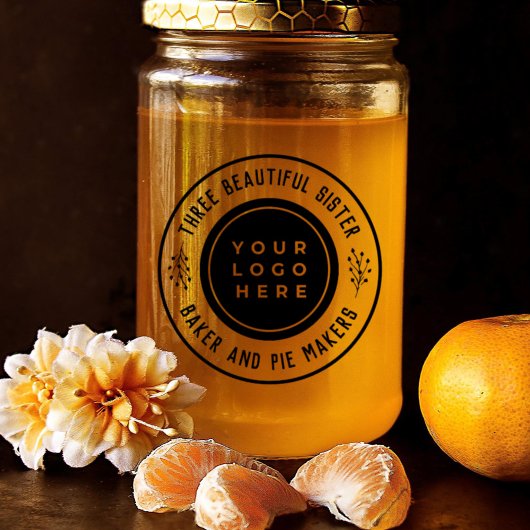 Elegant Custom Business Logo en Company Slogan Zelfinktende Stempel