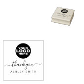 Elegant Custom Business Logo Hartelijk dank voor d Rubberstempel (Gestempeld)