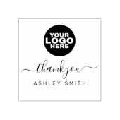 Elegant Custom Business Logo Hartelijk dank voor d Rubberstempel (Afrduk)