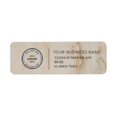 Elegant Custom Business Return Address Labe Etiket (Voorkant)