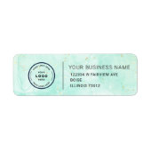 Elegant Custom Business Return Address Labe Etiket (Voorkant)