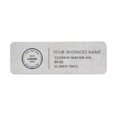 Elegant Custom Business Return Address Label (Voorkant)