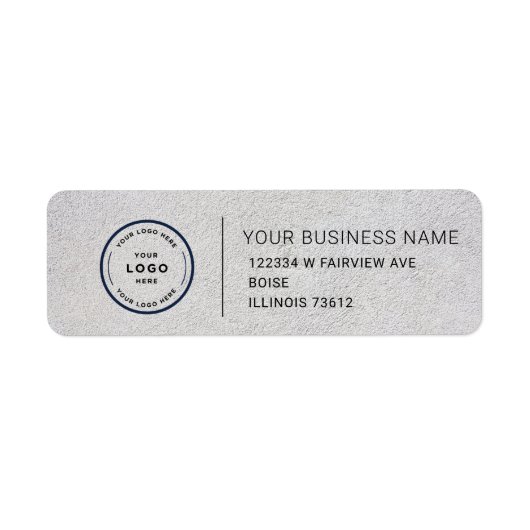 Elegant Custom Business Return Address Label (Voorkant)