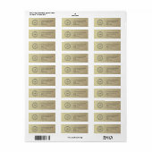Elegant Custom Business Return Address Label (Full Sheet)