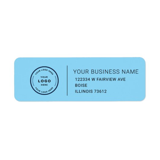 Elegant Custom Business Return Address Label (Voorkant)