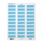 Elegant Custom Business Return Address Label (Full Sheet)