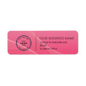 Elegant Custom Business Return Address Label (Voorkant)